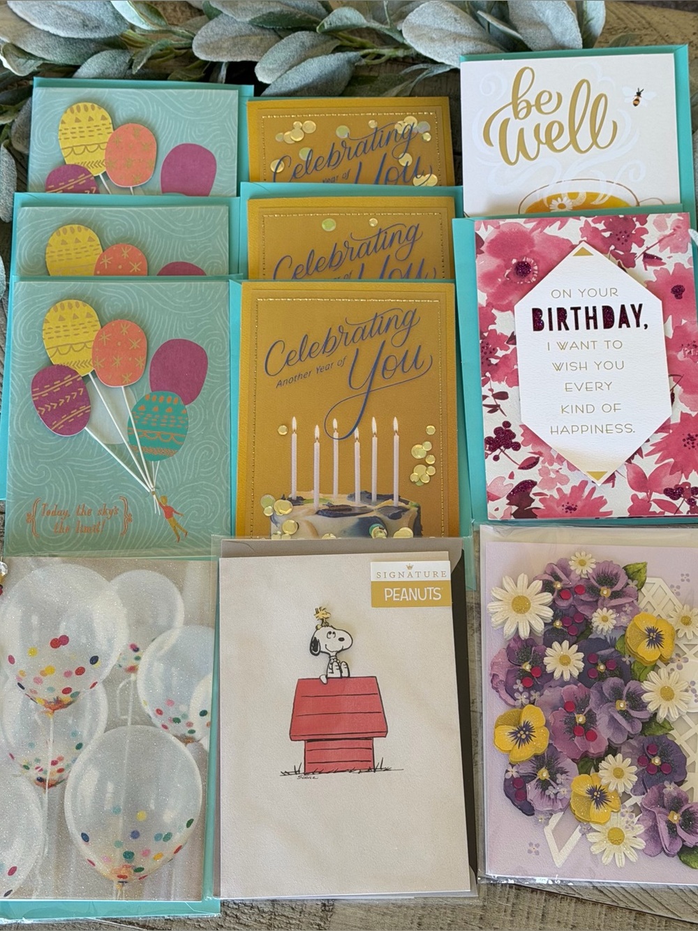Lot of 11  Hallmark Greeting CardsBirthday,Celebration,Get Well & Floral Variety